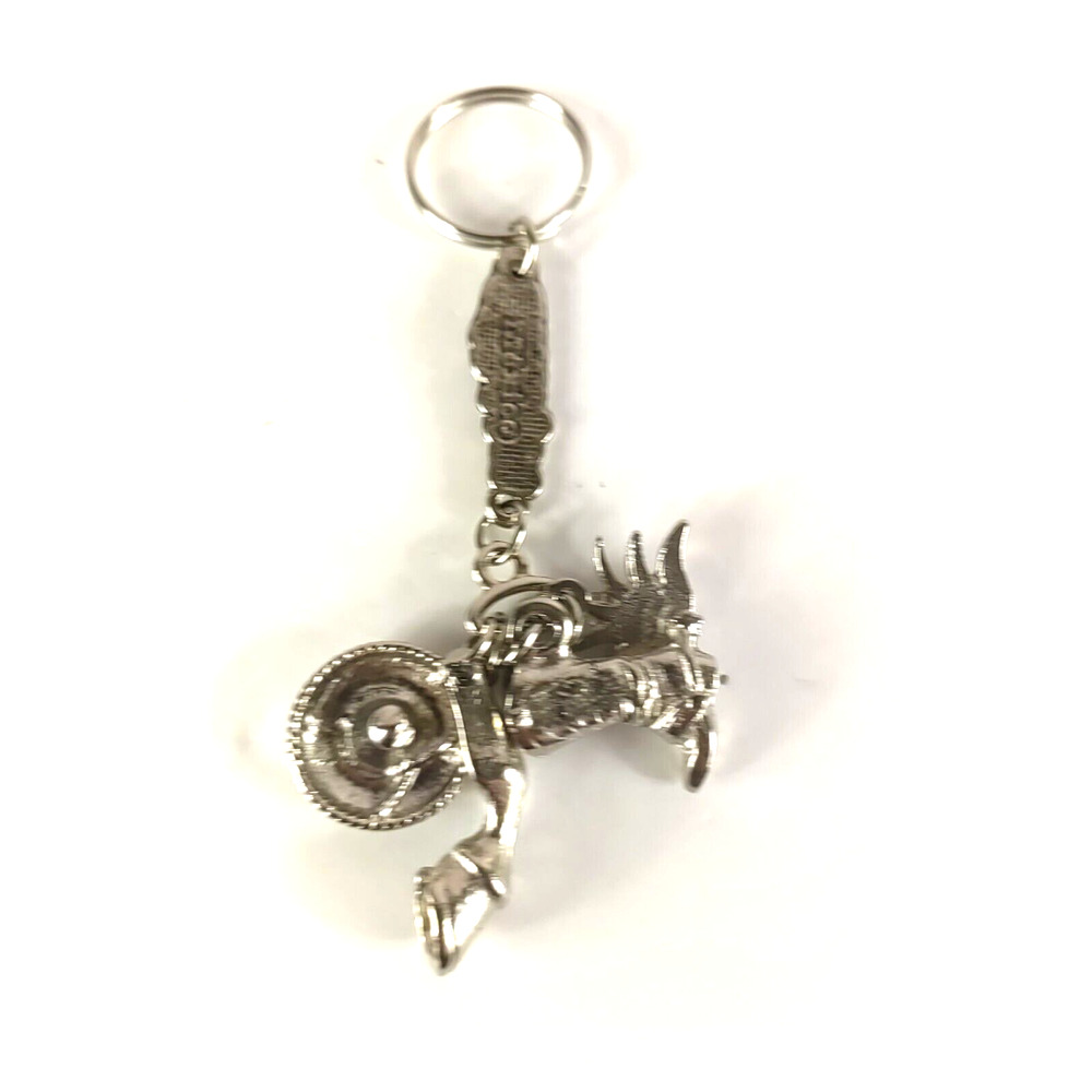 Guadalajara Mexico Keychain Silver Tone Boot Hat Cactus Horse Hoof - Picture 6 of 6